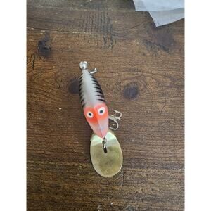 Black Stripped Red Face Heddon Fishing Lure